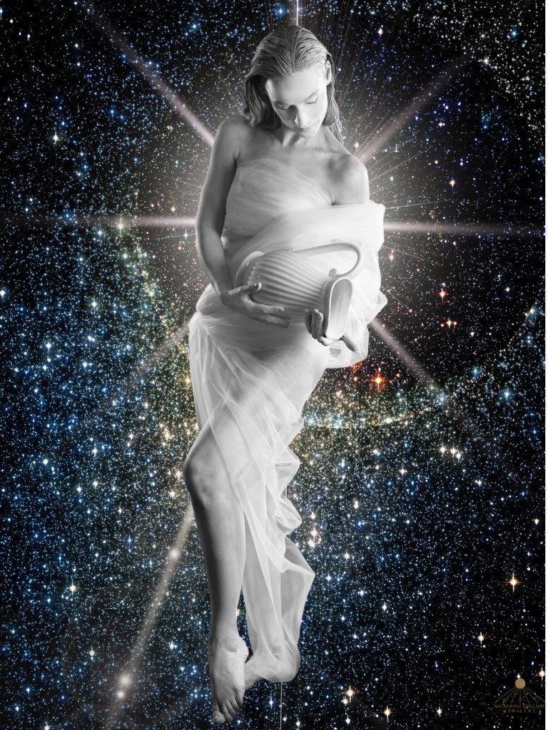 Conclusion: Your Cosmic Awakening Age of Aquarius symbol as the water bearer in the cosmos, pouring out the waters of creativity
