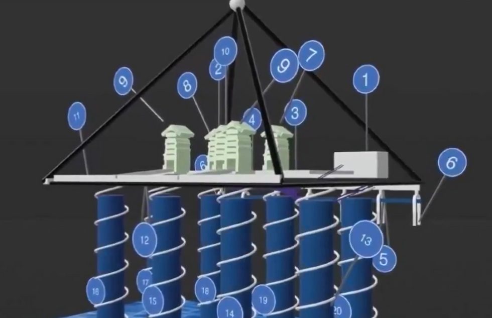Recent Discoveries at Giza Artist rendering of the structure found below the pyramids of Giza