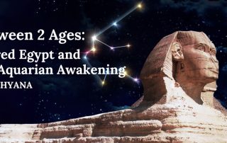 The Sphinx gazing east with the constellation of Aquarius behind it