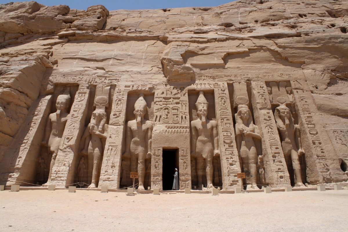 Hathor Temple beside Abu Simbel Temple of Hathor at Abu Simbel representing the sacred feminine