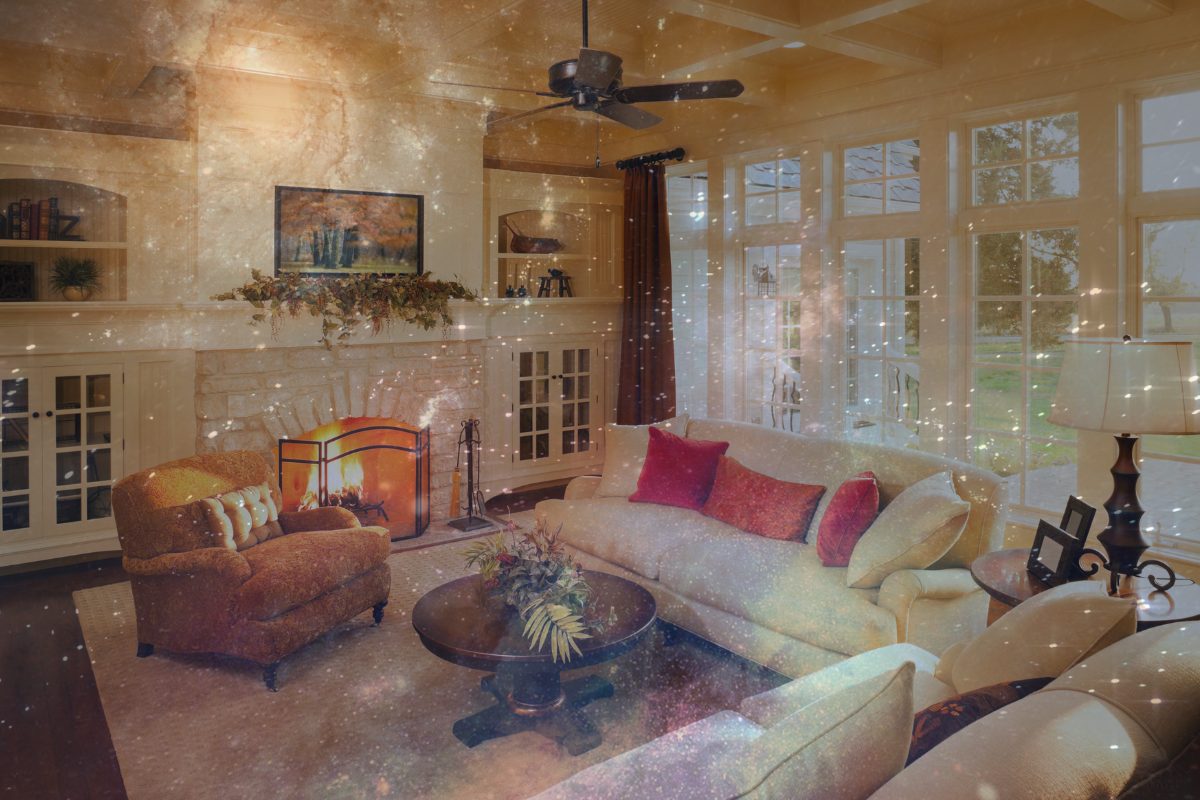 Jupiter in Cancer and Uranus in Gemini – Nurturing Home and Revolutionising Communication A warm, nurturing home scene blended with abstract cosmic communication symbols representing Jupiter in Cancer and Uranus in Gemini.
