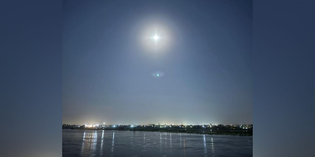 Moonlit Nile River during a Healing Journey in Egypt on a spiritual tour.